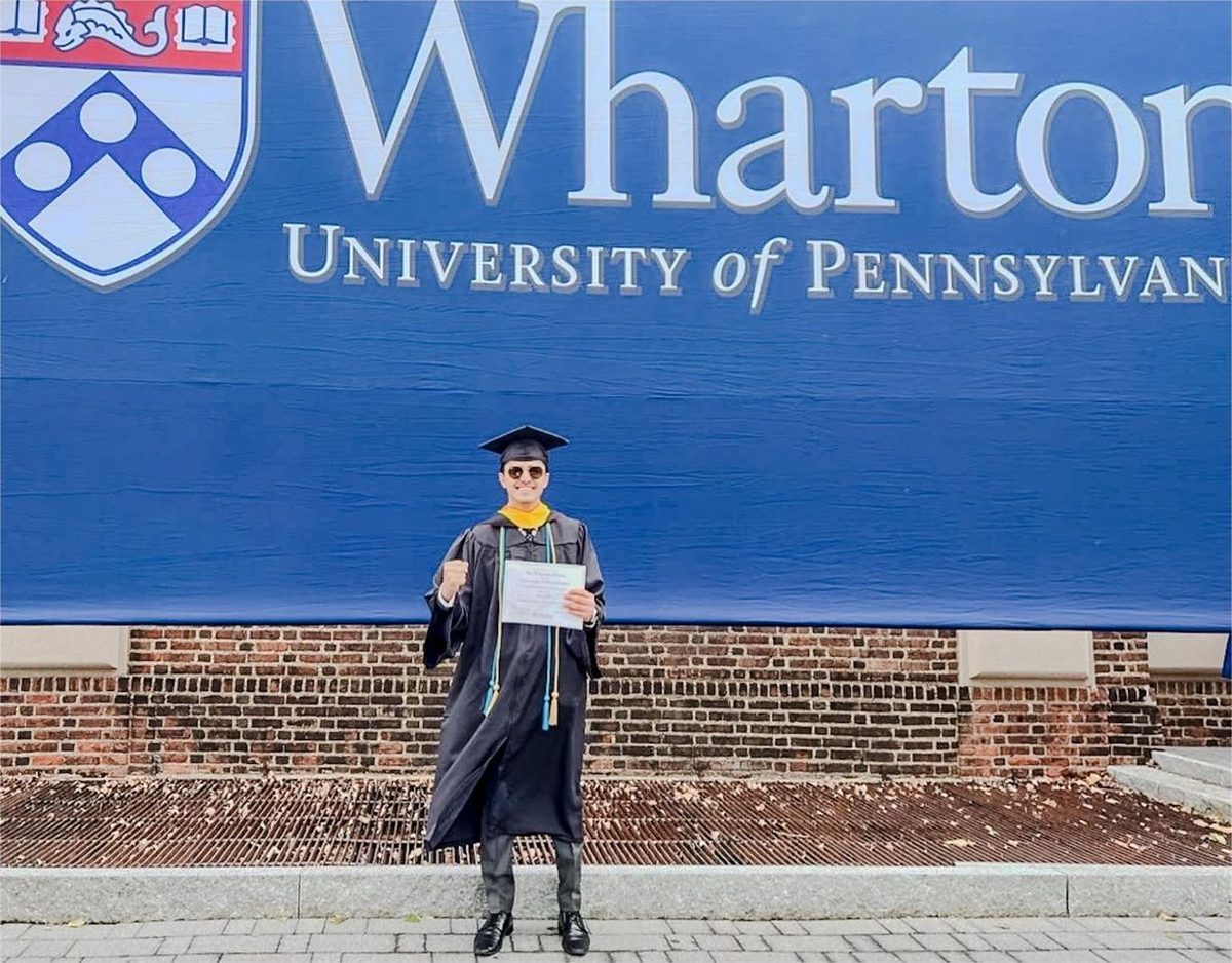 Vatsal Sahani at his Wharton undergraduate graduation